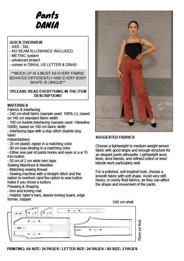 PATTERN - Pants DANIA - THISISKACHI