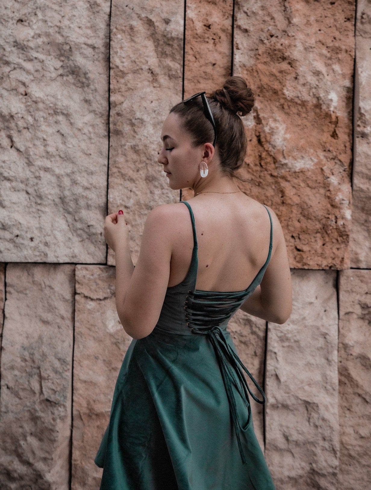 PATTERN - Laced Up Mini Dress CONSTANCE - THISISKACHI