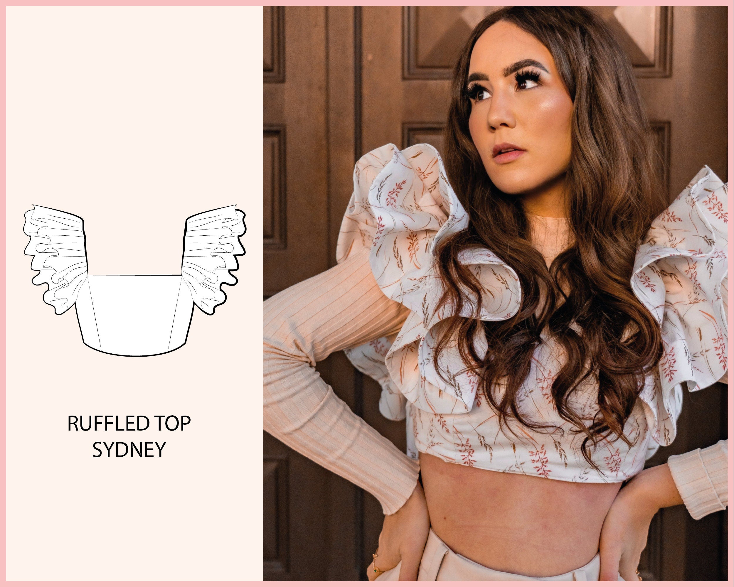 PATTERN - Ruffled Top SYDNEY - THISISKACHI