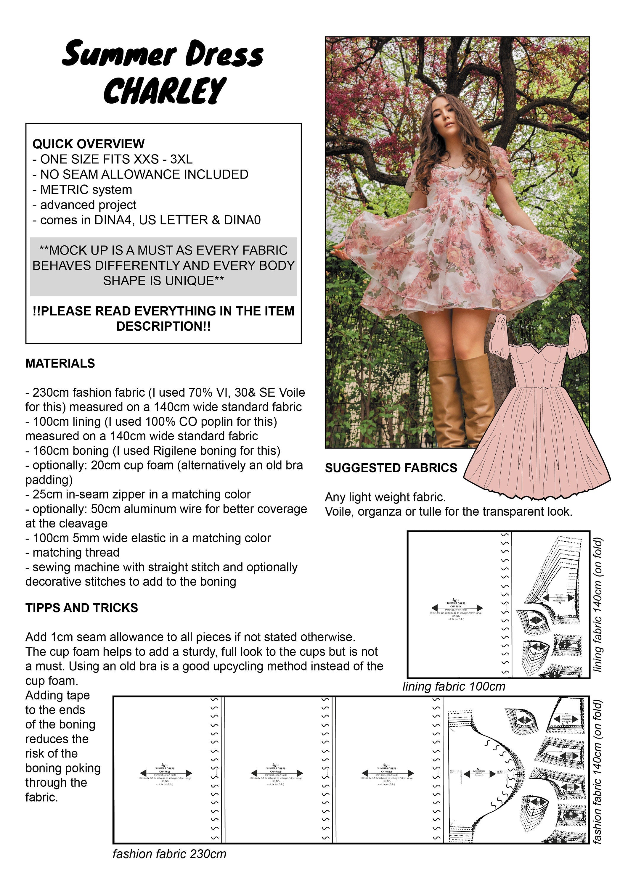 PATTERN - Summer Dress CHARLEY - THISISKACHI