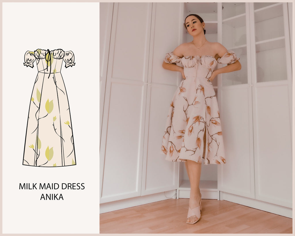 PATTERN - Milk Maid Dress ANIKA - THISISKACHI