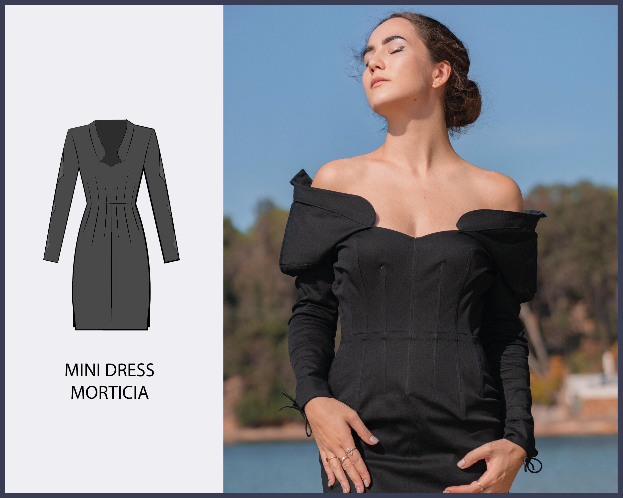 PATTERN - Mini Dress MORTICIA - THISISKACHI