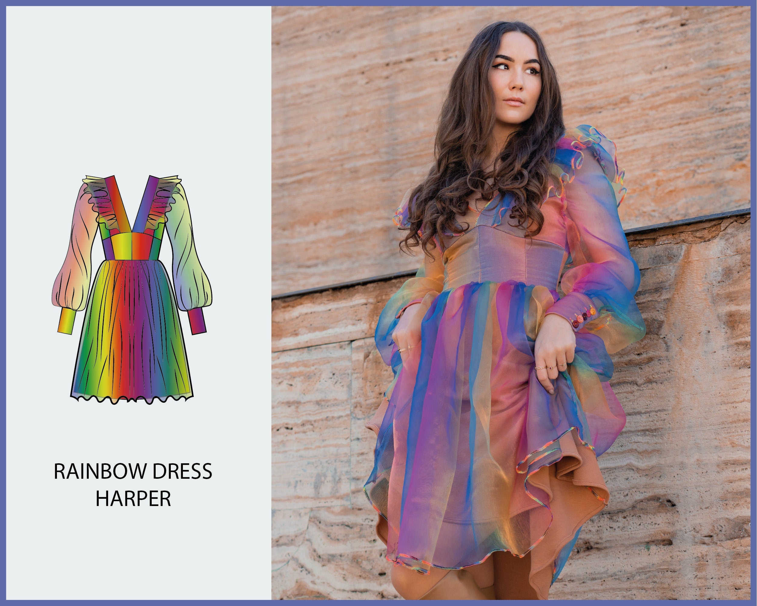 PATTERN - Rainbow Dress HARPER - THISISKACHI