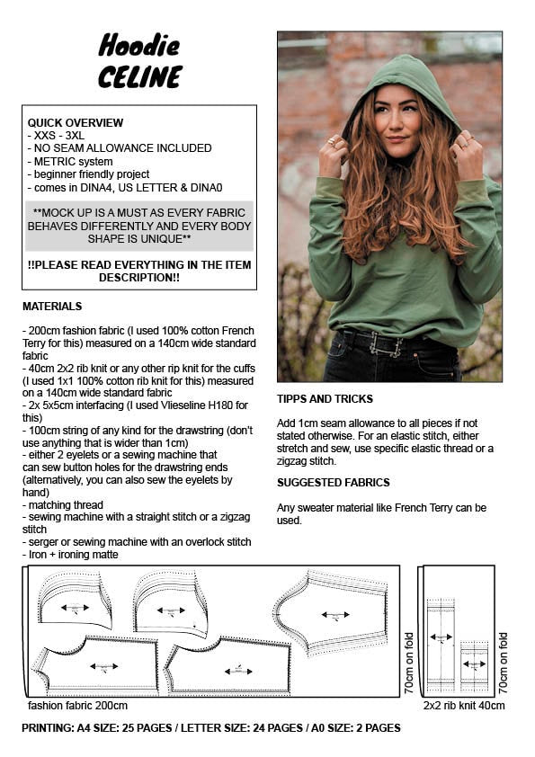 PATTERN - Hoodie CELINE - THISISKACHI