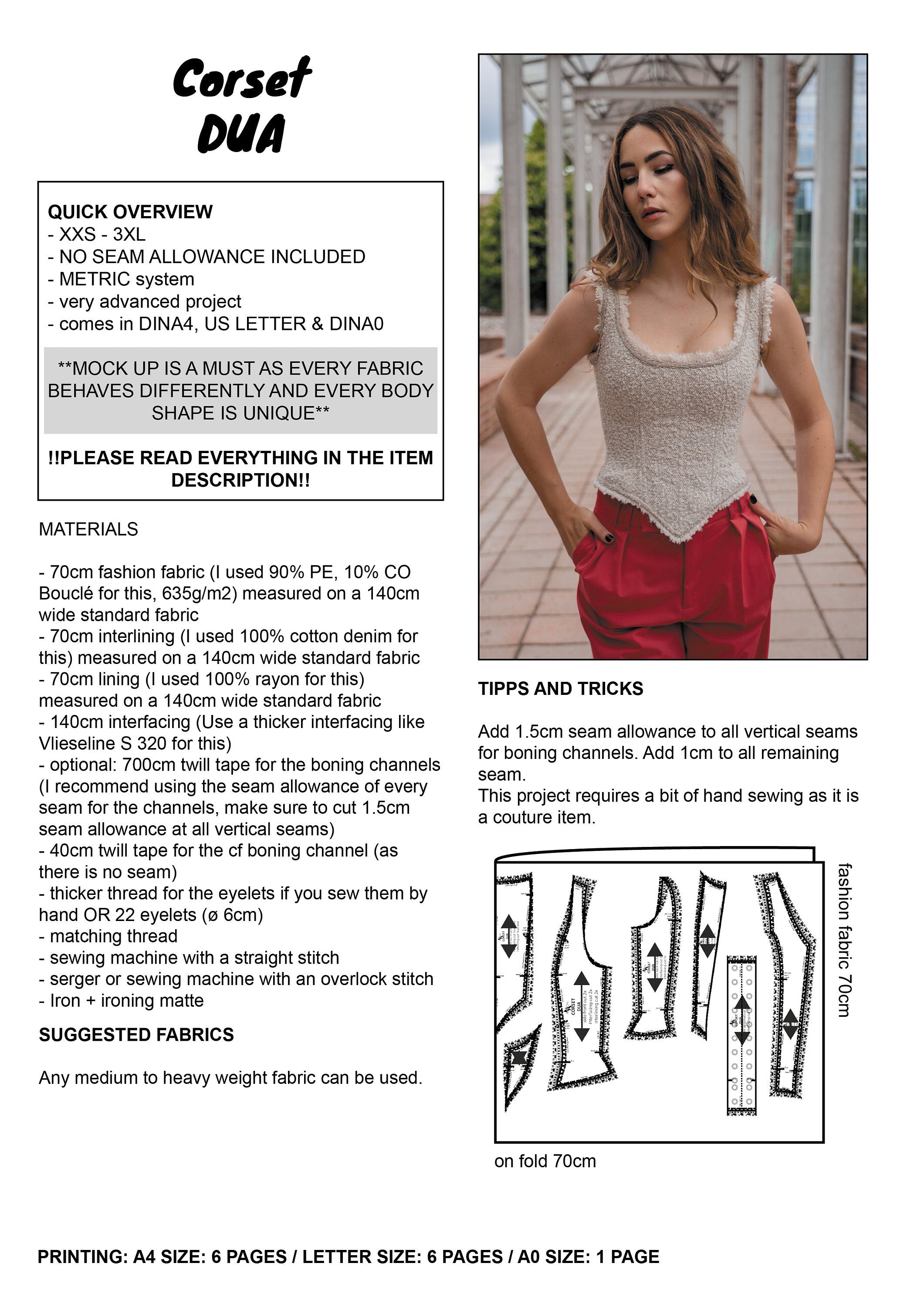 PATTERN - Corset DUA - THISISKACHI