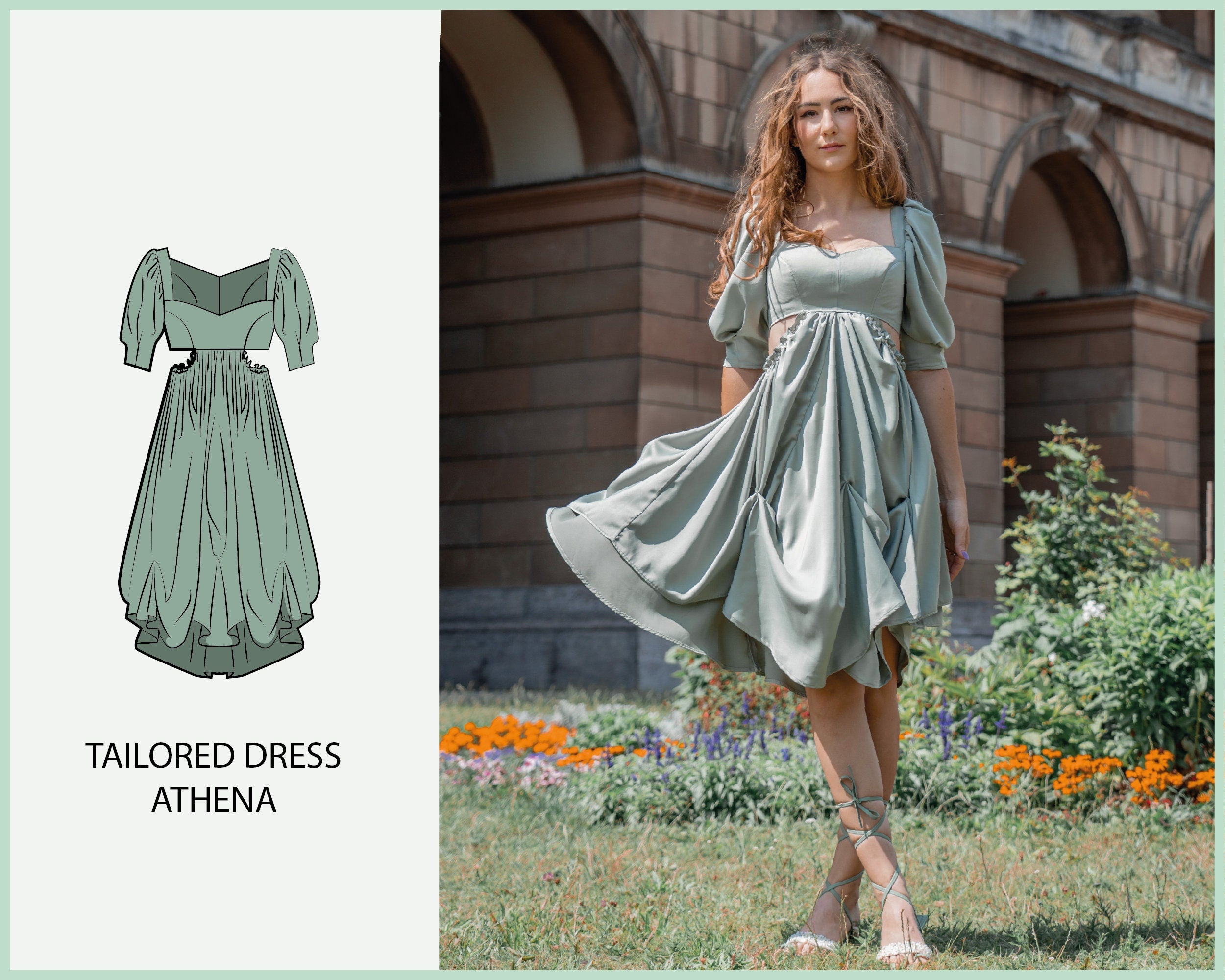 PATTERN - Tailored Dress ATHENA - THISISKACHI