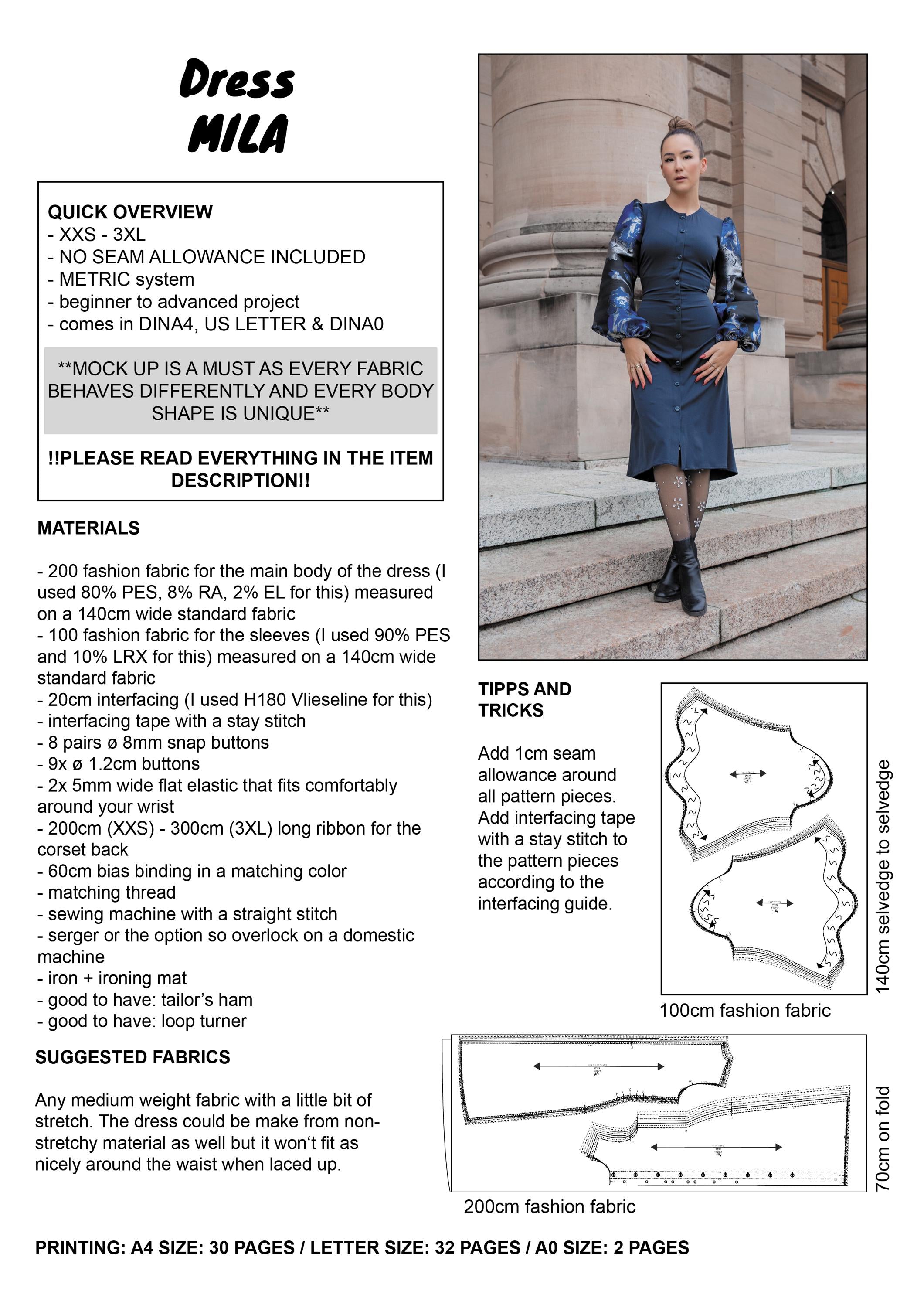 PATTERN - Dress MILA - THISISKACHI