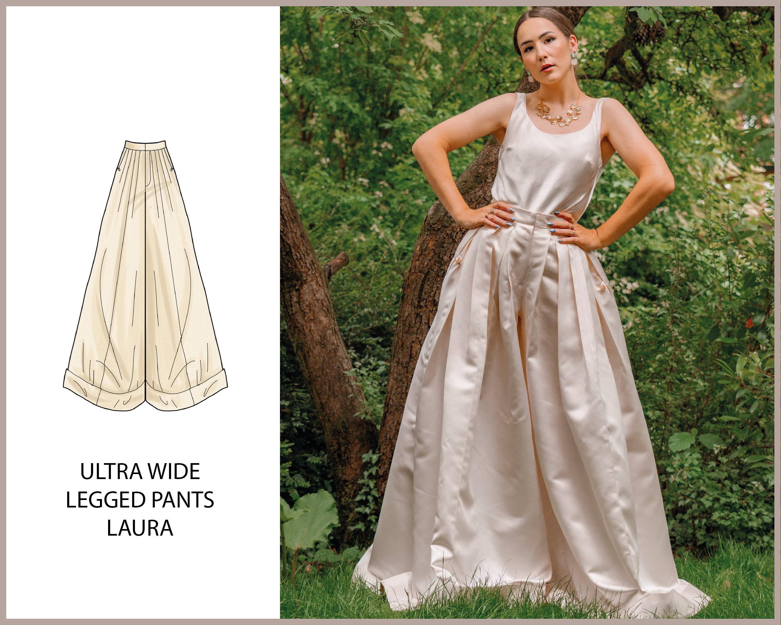 PATTERN - Ultra Wide Legged Pants LAURA - THISISKACHI