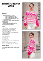 PATTERN - Crochet Sweater ERIKA - THISISKACHI