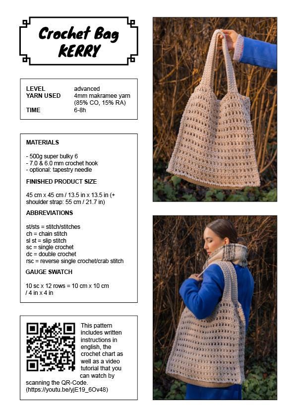 PATTERN - Crochet Bag KERRY - THISISKACHI