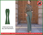 PATTERN - Bell Bottom Pants (Part of 3 Piece Suit ELYSSE) - THISISKACHI
