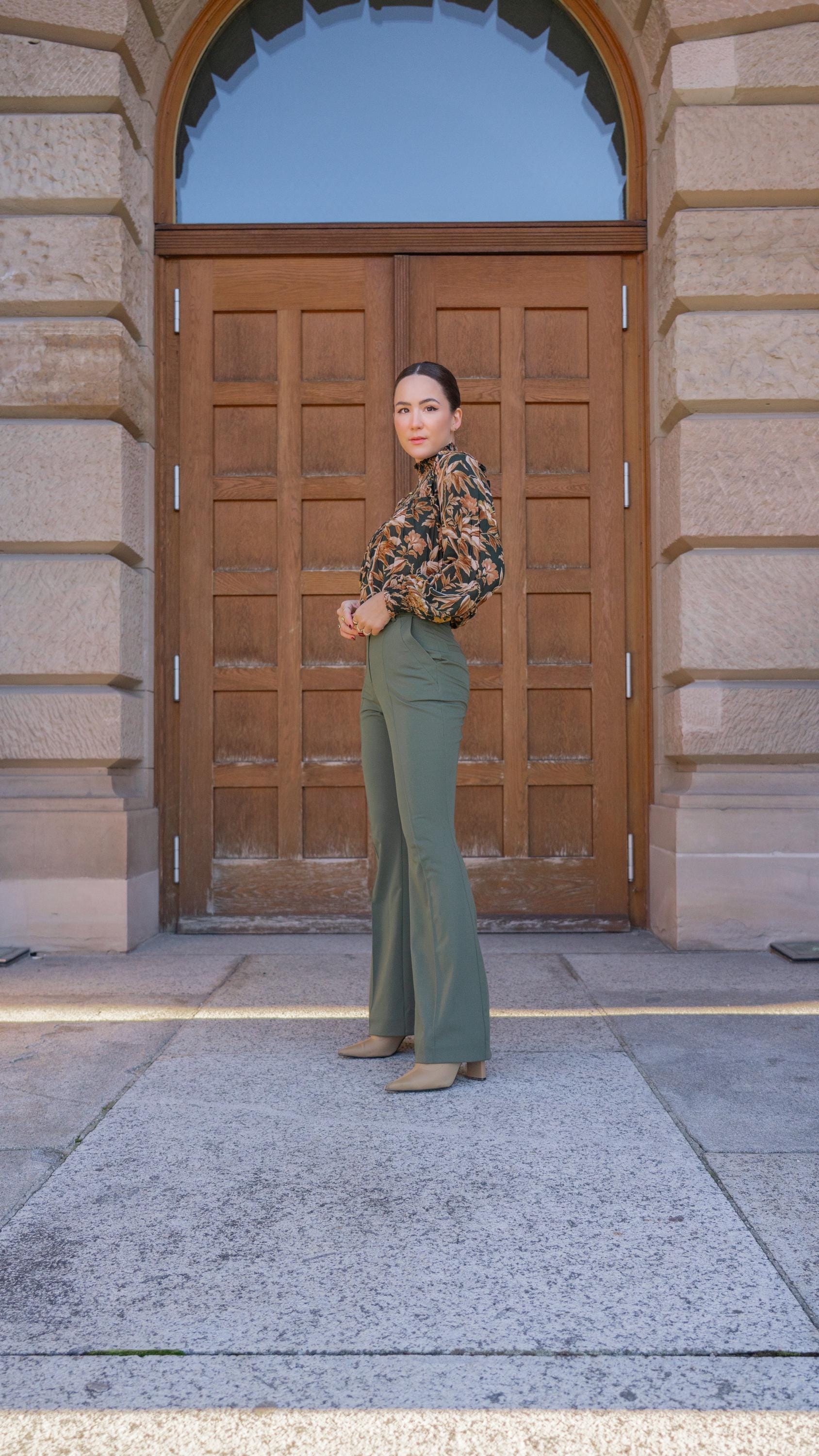 PATTERN - Bell Bottom Pants (Part of 3 Piece Suit ELYSSE) - THISISKACHI